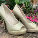 Apt. 9  Gold/Cream Colored Platform Stilettos - Size 6 Photo 0