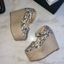 Christian Louboutin New  Tropical Jungle Print Espadrille Wedge Photo 5