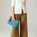 J.Jill  Linen Wide Leg Cropped Pants Brown MEDIUM Womens Photo 2