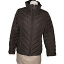 Nine West  G-III Apparel Brown Quilted Puffer Jacket Down Feather Size Medium Photo 0