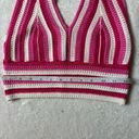 SheIn Crochet Halter Top Hot Pink Womens 8/10  Photo 2