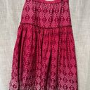 Coldwater Creek  Maxi Jacquard acid wash print damask paisley pink & white skirt Photo 5