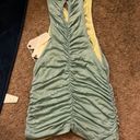 Pilcro NWT  Anthropologie Ruched Reversible Tank in Blue Green Size  Small Photo 8