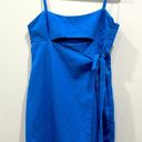 ZARA  Electric Blue Linen Blend Mini Dress/ Romper Size L Brand New w/Tags Photo 0