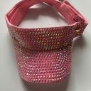 Juicy Couture  nwt Shiny Rhinestones Sport Sun Visor Adjustable Summer Cap pink Photo 1