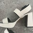 DKNY  Bibiana Platform Sandals in Cream Size 9, Comes in Original Box Retail $139 Photo 5