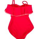 Coco reef Contours by  Pink Agate Ruffle Bandeau One Piece Swimsuit 10 34D Photo 5