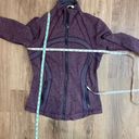 Lululemon  Define Jacket Womens 6 Black Swan Mini Check Plum Soft Knit Photo 7