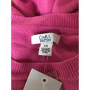 Croft & Barrow  Crew Neck Classic Lightweight  Sweater Sz L Pink NEW Pullover G3 Photo 2