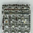 The Bar Silver Tone Clear Rhinestone Scarf Slide Photo 3