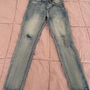 Ymi Luxe Distressed Butt Lifting Light Wash Skinny Jeans, size 7/28” Photo 6