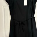 Universal Standard  Jenna Poplin Dress Black NWT Photo 5