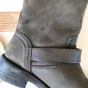 ALLSAINTS  Classic Leather Motorcycle Biker Boots EU 37/US 6 Gray Moto Photo 7