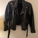 Elodie Black Leather Jacket Photo 0