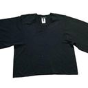 BCBGMAXAZRIA  Marsha Sweater Oversized,Boxy Women's XS/S Black Wool Cotton V-Neck Photo 1