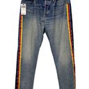 Polo  Ralph Lauren destroyed Avery Racing Stripes Boyfriend Jeans Size 26 NWT Photo 0