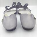 Melissa jelly clear slip on flats bow detail women’s Size 6 Photo 5