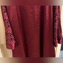 Delicates Sophia By  Woman Size 2x Sexy Burgundy Kimono Robe Silky Photo 9