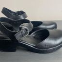 Born concept  BOC Black Levina Leather Chunky Clogs Size 10 Photo 9