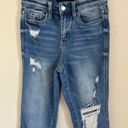 Vervet Flying monkey high rise slim straight distressed cuffed denim jeans Photo 2