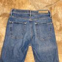 GRLFRND  Joan Crop Flare Jean with Raw Hem, Light/Medium wash; Size 25 Photo 7