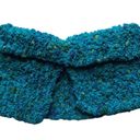 infinity Bulky Handmade knit  Scarf or Dickey in Turquoise, Green & Blue Photo 1