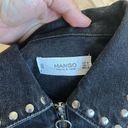 Mango  Western Star Studded Denim Jacket Sz S Photo 8