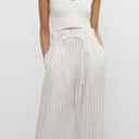 Club Monaco  annreanahh striped paper bag wide leg pants 6 Photo 1