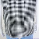 Kate Spade NWT  Mini gingham sleeveless top , Black and white Photo 9