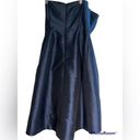 Alfred Sung High Low strapless midi dress in navy size 6 Photo 1