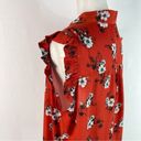 Sweet Rain  Floral Sleeveless Blouse (Red) - 1X Photo 4