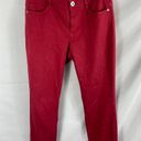 J.Jill  Denim Authentic Fit Cropped Red Jean Size 2 Photo 1