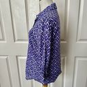 Chico's Chico’s purple geometric print button down shirt Photo 3