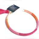 INC NEW  Gold-Tone Tassel Charm Color-Block Thread-Wrapped BRACELET Pink Orange Photo 1