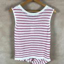 Splendid  Pink Striped Twisted Hem Knit Tank Top NWT MEDIUM Photo 3