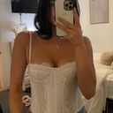Urban Outfitters Cropped Lace Corset Top Photo 0