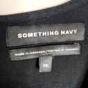 Something Navy 🌺  black cinch waisted blouse Photo 2