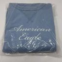 American Eagle Size S Oversized Graphic Crew Neck Sweatshirt Logo Blue NEW Photo 9