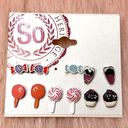 SO  Heritage Sweets Candy Ice Cream Cake Stud Earring Set Photo 0