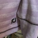 FootJoy Titleist small long sleeve gold shirt. Purple. EUC. Photo 2