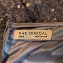 Mac Duggal NWT  Gorgeous Sequined Faux Wrap Cut Out Puff Sleeve Gown Dress Photo 14