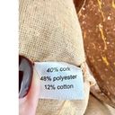 Anthropologie NWOT  Cork Blend "Here Comes The Sun" Tote Bag Brown Yellow Women's Photo 4