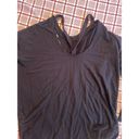 Athleta  Womens Sweater XS Black Criss Cross Back Long Sleeve Pull Over Top Photo 2