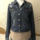 Celebrity Pink  Stretch Denim Distressed Jacket Photo 3