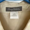 Tommy Bahama  size Large 12/14 100% silk cream color button‎ up blouse shirt top Photo 4