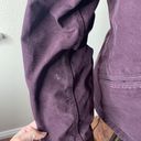 Carhartt Deep Purple Canvas Sherpa Lined Hooded Jacket Coat Sz XS WJ141-DWN Photo 3