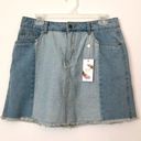 Chelsea and Violet NEW NWT CHELSEA VIOLET Patchwork Denim Jean Mini Light Wash Cotton Etc Skirt 27 Photo 1