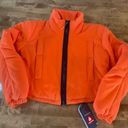 Free People Movement FP MOVEMENT Free People Neon Orange Puffer Jacket Cropped Insulated XS NWT Photo 2