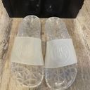 DKNY Women's  Tami Frosted PVC Clear Sandals Size 9 Photo 1