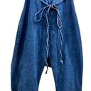 SheIn  medium wash blue denim bell bottom overalls Sz 2XL Photo 0